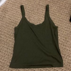 Navy green tank top